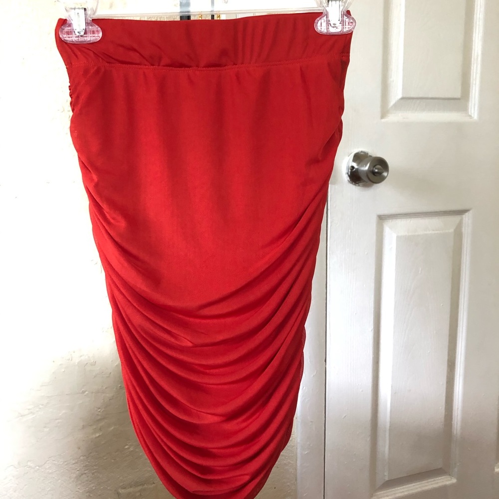 Pencil midi skirt